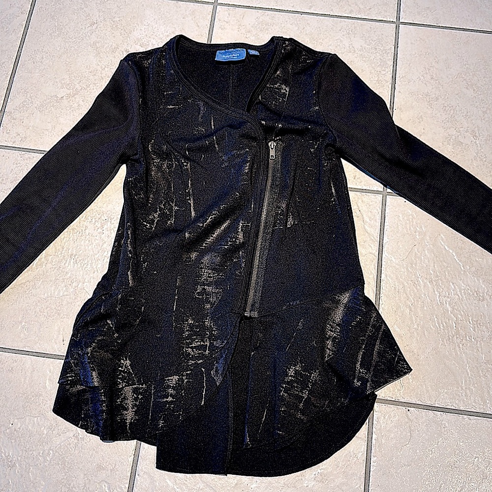 Vera Wang Jacket/shirt w zipper